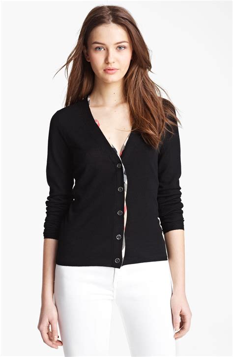 burberry v neck cardigan